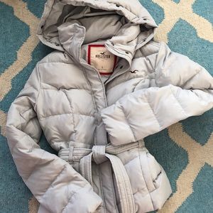 Hollister Hooded Gray Coat
